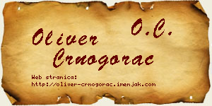 Oliver Crnogorac vizit kartica